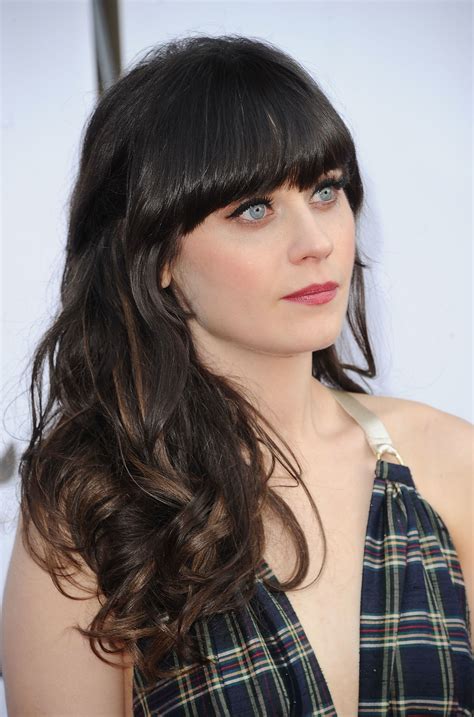 zooey deschanel natural hair color.